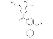 (3S*,4R*)-1-[4-methoxy-3-(4-morpholinyl)benzoyl]-N,N-dimethyl-4-propyl-3-pyrrolidinamine