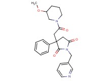 3-[2-(3-methoxy-1-piperidinyl)-2-oxoethyl]-3-phenyl-1-(3-pyridinylmethyl)-2,5-pyrrolidinedione