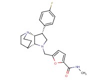 5-{[(3R*,3aR*,7aR*)-3-(4-fluorophenyl)hexahydro-4,7-ethanopyrrolo[3,2-b]pyridin-1(2H)-yl]methyl}-N-methyl-2-furamide