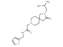 2-(2-isobutyl-3-oxo-2,8-diazaspiro[4.5]dec-8-yl)-N-(2-thienylmethyl)acetamide
