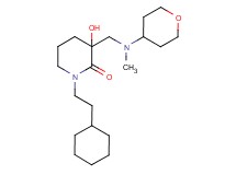 1-(2-cyclohexylethyl)-3-hydroxy-3-{[methyl(tetrahydro-2H-pyran-4-yl)amino]methyl}-2-piperidinone