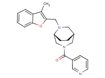 (1R*,5R*)-6-[(3-methyl-1-benzofuran-2-yl)methyl]-3-(3-pyridinylcarbonyl)-3,6-diazabicyclo[3.2.2]nonane