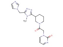 1-(2-{3-[5-(1H-imidazol-1-ylmethyl)-4-methyl-4H-1,2,4-triazol-3-yl]piperidin-1-yl}-2-oxoethyl)pyrimidin-2(1H)-one