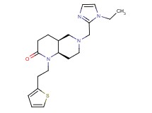 (4aS*,8aR*)-6-[(1-ethyl-1H-imidazol-2-yl)methyl]-1-[2-(2-thienyl)ethyl]octahydro-1,6-naphthyridin-2(1H)-one