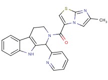 2-[(6-methylimidazo[2,1-b][1,3]thiazol-3-yl)carbonyl]-1-(2-pyridinyl)-2,3,4,9-tetrahydro-1H-beta-carboline