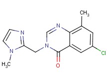 6-chloro-8-methyl-3-[(1-methyl-1H-imidazol-2-yl)methyl]quinazolin-4(3H)-one