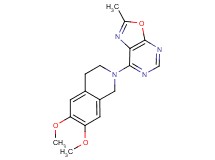 6,7-dimethoxy-2-(2-methyl[1,3]oxazolo[5,4-d]pyrimidin-7-yl)-1,2,3,4-tetrahydroisoquinoline