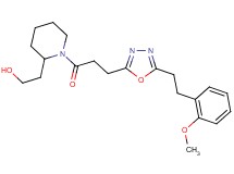 2-[1-(3-{5-[2-(2-methoxyphenyl)ethyl]-1,3,4-oxadiazol-2-yl}propanoyl)-2-piperidinyl]ethanol