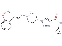 N-cyclopropyl-1-{1-[(2E)-3-(2-methoxyphenyl)-2-propen-1-yl]-4-piperidinyl}-1H-1,2,3-triazole-4-carboxamide