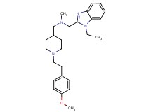 1-(1-ethyl-1H-benzimidazol-2-yl)-N-({1-[2-(4-methoxyphenyl)ethyl]-4-piperidinyl}methyl)-N-methylmethanamine