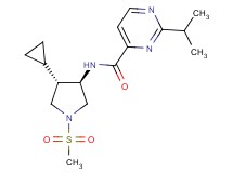 N-[(3R*,4S*)-4-cyclopropyl-1-(methylsulfonyl)-3-pyrrolidinyl]-2-isopropyl-4-pyrimidinecarboxamide