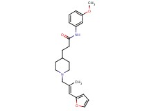 3-{1-[(2E)-3-(2-furyl)-2-methyl-2-propen-1-yl]-4-piperidinyl}-N-(3-methoxyphenyl)propanamide