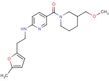 5-{[3-(methoxymethyl)-1-piperidinyl]carbonyl}-N-[2-(5-methyl-2-furyl)ethyl]-2-pyridinamine