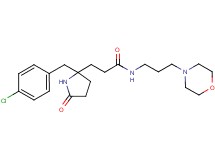 3-[2-(4-chlorobenzyl)-5-oxo-2-pyrrolidinyl]-N-[3-(4-morpholinyl)propyl]propanamide