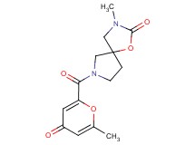 3-methyl-7-[(6-methyl-4-oxo-4H-pyran-2-yl)carbonyl]-1-oxa-3,7-diazaspiro[4.4]nonan-2-one