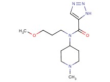 N-(3-methoxypropyl)-N-(1-methylpiperidin-4-yl)-1H-1,2,3-triazole-5-carboxamide