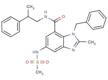 1-benzyl-2-methyl-5-[(methylsulfonyl)amino]-N-(2-phenylpropyl)-1H-benzimidazole-7-carboxamide