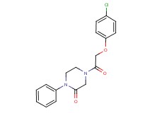 4-[(4-chlorophenoxy)acetyl]-1-phenyl-2-piperazinone