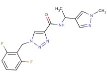 1-(2,6-difluorobenzyl)-N-[1-(1-methyl-1H-pyrazol-4-yl)ethyl]-1H-1,2,3-triazole-4-carboxamide