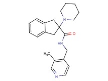 N-[(3-methyl-4-pyridinyl)methyl]-2-(1-piperidinyl)-2-indanecarboxamide