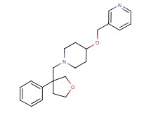 3-[({1-[(3-phenyltetrahydrofuran-3-yl)methyl]piperidin-4-yl}oxy)methyl]pyridine