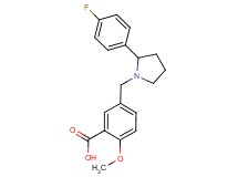 5-{[2-(4-fluorophenyl)pyrrolidin-1-yl]methyl}-2-methoxybenzoic acid