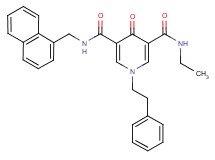 N-ethyl-N'-(1-naphthylmethyl)-4-oxo-1-(2-phenylethyl)-1,4-dihydro-3,5-pyridinedicarboxamide