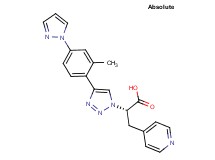 (2S)-2-{4-[2-methyl-4-(1H-pyrazol-1-yl)phenyl]-1H-1,2,3-triazol-1-yl}-3-pyridin-4-ylpropanoic acid