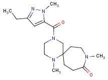 4-[(3-ethyl-1-methyl-1H-pyrazol-5-yl)carbonyl]-1,9-dimethyl-1,4,9-triazaspiro[5.6]dodecan-10-one