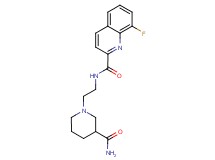 N-{2-[3-(aminocarbonyl)-1-piperidinyl]ethyl}-8-fluoro-2-quinolinecarboxamide