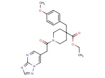 ethyl 4-(4-methoxybenzyl)-1-([1,2,4]triazolo[1,5-a]pyrimidin-6-ylacetyl)-4-piperidinecarboxylate