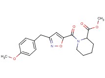 methyl 1-{[3-(4-methoxybenzyl)-5-isoxazolyl]carbonyl}-2-piperidinecarboxylate