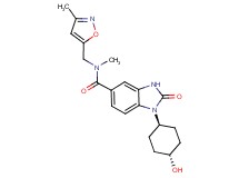 1-(trans-4-hydroxycyclohexyl)-N-methyl-N-[(3-methylisoxazol-5-yl)methyl]-2-oxo-2,3-dihydro-1H-benzimidazole-5-carboxamide