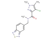 N-(2,1,3-benzothiadiazol-5-ylmethyl)-4-chloro-N,1,5-trimethyl-1H-pyrazole-3-carboxamide