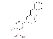 3-chloro-6-{methyl[(2-methyl-1,2,3,4-tetrahydro-3-isoquinolinyl)methyl]amino}-2-pyridinecarboxylic acid