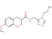 7-methoxy-N-[(4-propyl-4H-1,2,4-triazol-3-yl)methyl]chromane-3-carboxamide