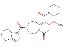 9-methoxy-3-(4,5,6,7-tetrahydro-2-benzothien-1-ylcarbonyl)-10-(4-thiomorpholinylcarbonyl)-2,3,4,5-tetrahydropyrido[1,2-d][1,4]diazepin-7(1H)-one