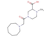 4-(azocan-1-ylacetyl)-1-methylpiperazine-2-carboxylic acid