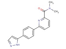 N,N-dimethyl-6-[4-(1H-pyrazol-5-yl)phenyl]pyridine-2-carboxamide