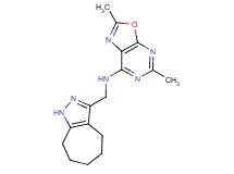 N-(1,4,5,6,7,8-hexahydrocyclohepta[c]pyrazol-3-ylmethyl)-2,5-dimethyl[1,3]oxazolo[5,4-d]pyrimidin-7-amine