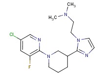 (2-{2-[1-(5-chloro-3-fluoro-2-pyridinyl)-3-piperidinyl]-1H-imidazol-1-yl}ethyl)dimethylamine