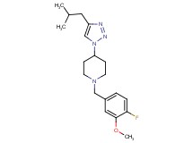1-(4-fluoro-3-methoxybenzyl)-4-(4-isobutyl-1H-1,2,3-triazol-1-yl)piperidine