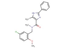 N-(5-chloro-2-methoxybenzyl)-N,5-dimethyl-2-phenyl-1H-imidazole-4-carboxamide