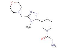 (2-{3-[4-methyl-5-(4-morpholinylmethyl)-4H-1,2,4-triazol-3-yl]-1-piperidinyl}-2-oxoethyl)amine dihydrochloride