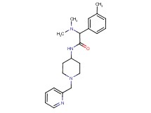 2-(dimethylamino)-2-(3-methylphenyl)-N-[1-(pyridin-2-ylmethyl)piperidin-4-yl]acetamide