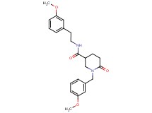 1-(3-methoxybenzyl)-N-[2-(3-methoxyphenyl)ethyl]-6-oxo-3-piperidinecarboxamide