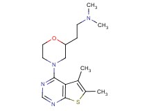 2-[4-(5,6-dimethylthieno[2,3-d]pyrimidin-4-yl)-2-morpholinyl]-N,N-dimethylethanamine