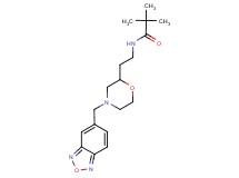N-{2-[4-(2,1,3-benzoxadiazol-5-ylmethyl)morpholin-2-yl]ethyl}-2,2-dimethylpropanamide