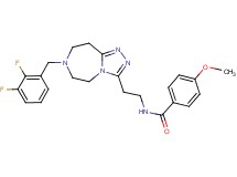 N-{2-[7-(2,3-difluorobenzyl)-6,7,8,9-tetrahydro-5H-[1,2,4]triazolo[4,3-d][1,4]diazepin-3-yl]ethyl}-4-methoxybenzamide