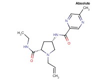 N-{(3S,5S)-1-allyl-5-[(ethylamino)carbonyl]pyrrolidin-3-yl}-5-methylpyrazine-2-carboxamide